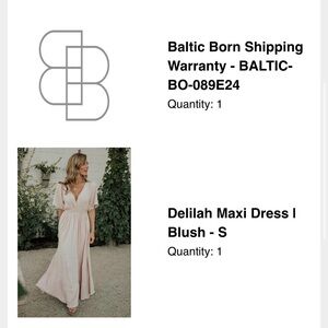 Baltic Born Delilah Maxi Dress in Blush